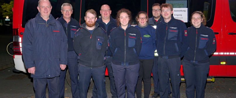 Nachtwanderung des Kreisjugendfeuerwehrverbandes an Halloween in Hövelhof